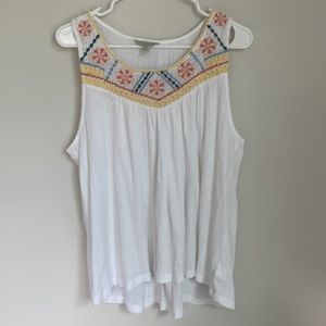 NEW Lucky Embroidered Tank Top